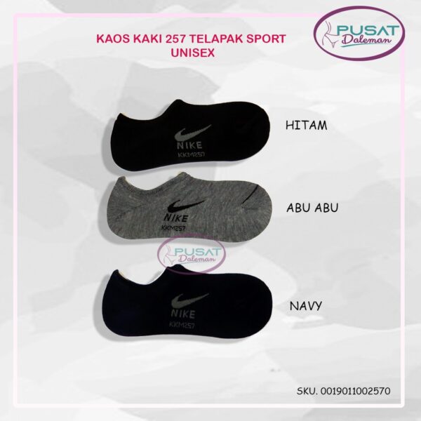 FEMA Official Shop Ecer 1pcs Kaos Kaki Pendek Hidden/ Pendek Mata Kaki Sock Unisex Olahraga Kerja Casual Import Katun ECER - Image 4