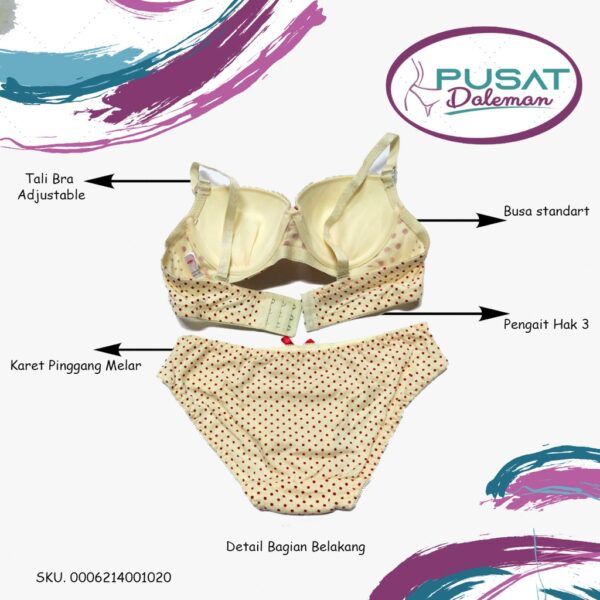 BH BRA SET Celana Dalam Panties Toyazi 102/2347 107/2348 Push Up Premium IMPORT - Image 2