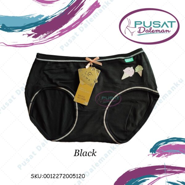 ECER Celana Dalam CD Wanita Panties Fema 512 Katun Pita Ice Cream GROSIR - Image 3