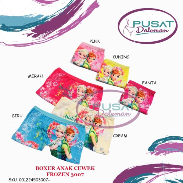 FEMA Official Shop Ecer 1 pcs Celana Dalam Segiempat Anak Cewek Aneka Motif Princess/ Cowok Superhero - Image 5