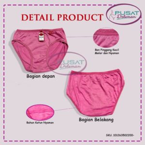 ECER CD Celana Dalam Wanita Remaja Dewasa 2200 Bodithin Katun Polos Nyaman