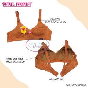 ECER BRA SPORT BH 005 VENNA TANPA KAWAT TIDAK ADA BUSA KATUN JUMBO
