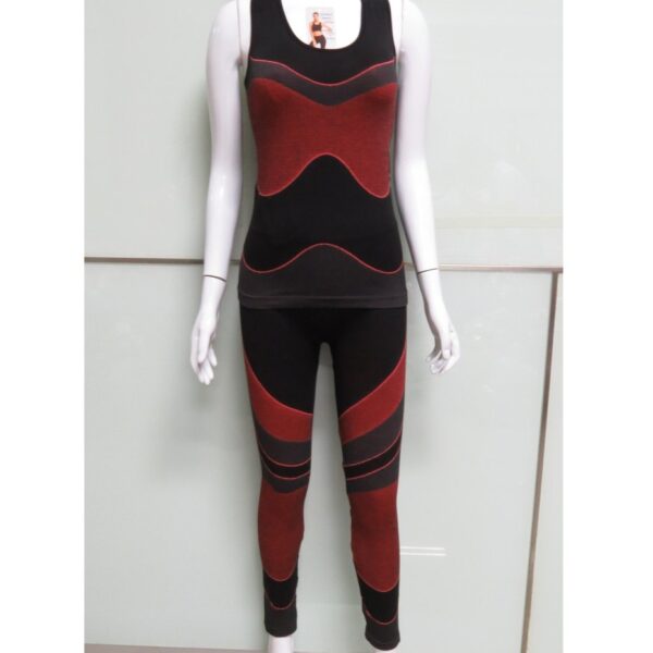 Setelan Olahraga Wanita Senam Training (Tanktop + Celana Legging) FEMA 5086 + 9086 - Image 3