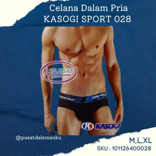 1 BOX ISI 3pcs KASOGI  CELANA DALAM KASOGI SPORT EXCLUSIVE 100% KATUN CELANA DALAM COWOK - Image 3