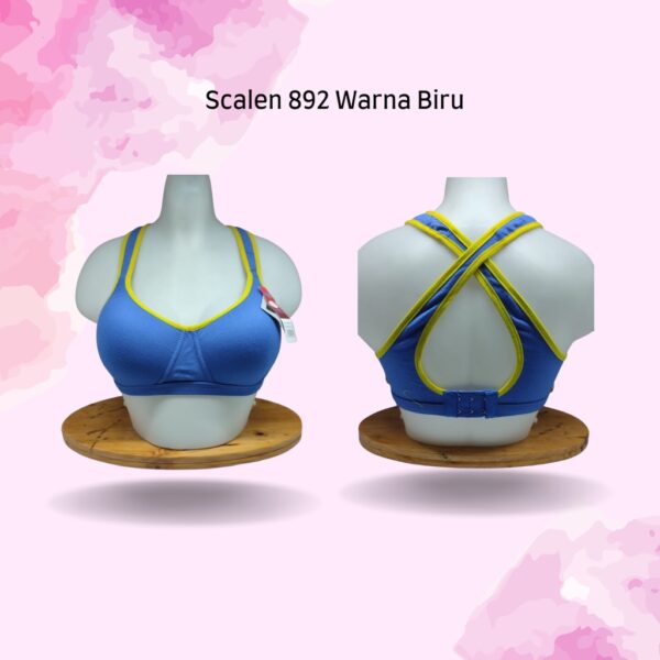 ECER BH SCALEN 892 IMPORT OLAHRAGA TALI SILANG SEXY BRA SENAM - Image 4