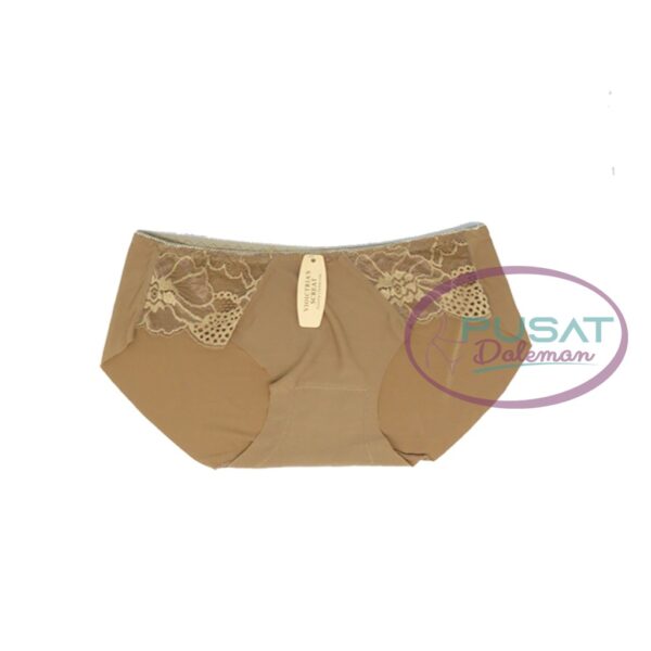 Celana Dalam Wanita Panties Victoria Seamless Brokat Sexy Silk Premium Import 5512/5033 - Image 3