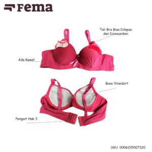 FEMA Official Shop Ecer 1 pcs Bh Bra 0712 Polos Import