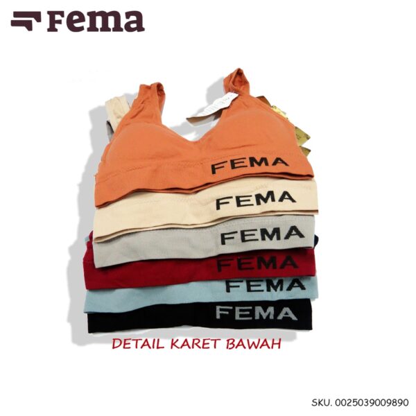 FEMA Official Shop Ecer 1 pcs Miniset Busa Sport Bra Premium 989/987 Import - Gambar 4