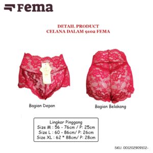 FEMA Official Shop Celana Dalam Wanita 9102 Krawang