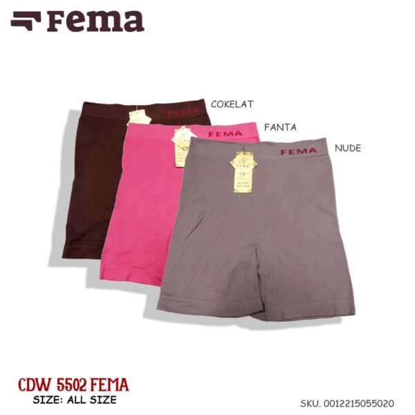 FEMA Official Shop CD Celana Dalam Wanita Korser Rajut Highwaist 5502/5501/5503 - Image 5