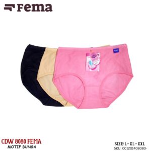 FEMA Official Shop Ecer 1 pcs Celana Dalam Wanita 8080 Import