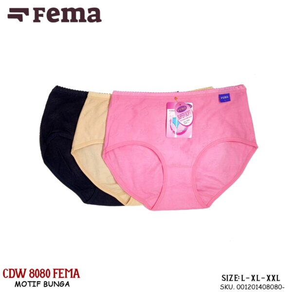 FEMA Official Shop Ecer 1 pcs Celana Dalam Wanita 8080 Import