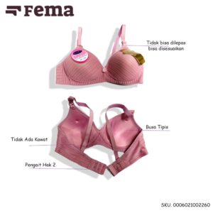 FEMA Official Shop Ecer 1 pcs Bh Bra 226 Motif Salur Import