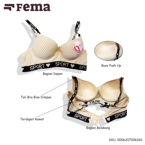 FEMA Official Shop Ecer 1 pcs Bh Bra 616 Import - Image 2