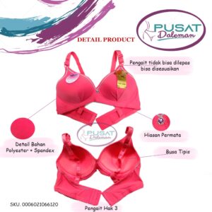GROSIR BH BRA BESAR JUMBO BIG SIZE 6612 FEMA IMPORT PREMIUM