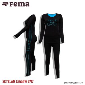 CUCI GUDANG!! FEMA Official Shop Ecer 1 pcs Setelan Olahraga Legging 8717 Import Satu Set