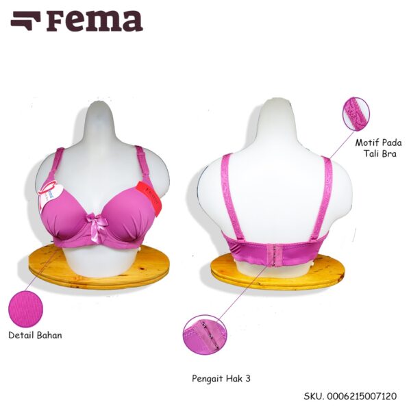 FEMA Official Shop Ecer 1 pcs Bh Bra 0712 Polos Import - Image 2