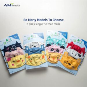 FEMA Official Shop 1 Pack Isi 3pcs OBRAL MASKER KAIN ANAK AMI PREMIUM HEALTH FACE MASK LUCU NYAMAN
