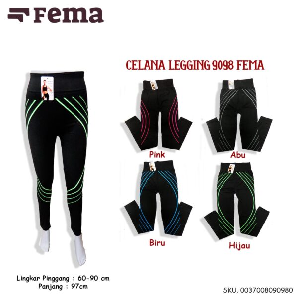 FEMA Official Shop Ecer 1 pcs Leging Olahraga Daily Activities Legging - Image 3