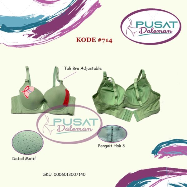 FEMA Official Shop Grosir isi 6 pcs Bra 701/714/703 Jumbo Pita Tengah Import - Image 2