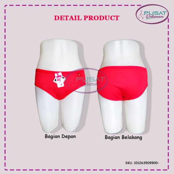 ECER CD Celana Dalam Wanita Remaja Dewasa 9900 XNS Katun Polos Nyaman - Image 3
