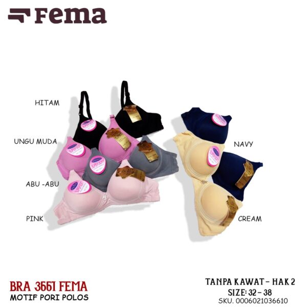 FEMA Official Shop Ecer 1 pcs BH Bra 3661 Pori Polos