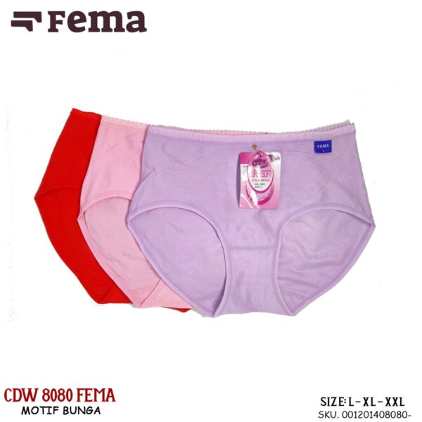 FEMA Official Shop Ecer 1 pcs Celana Dalam Wanita 8080 Import - Image 2