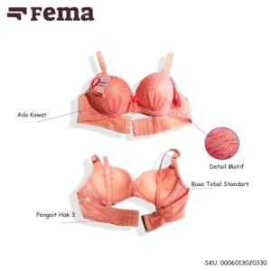FEMA Official Shop Ecer 1 pcs Bh Bra 2033 Brokat Krawang Import