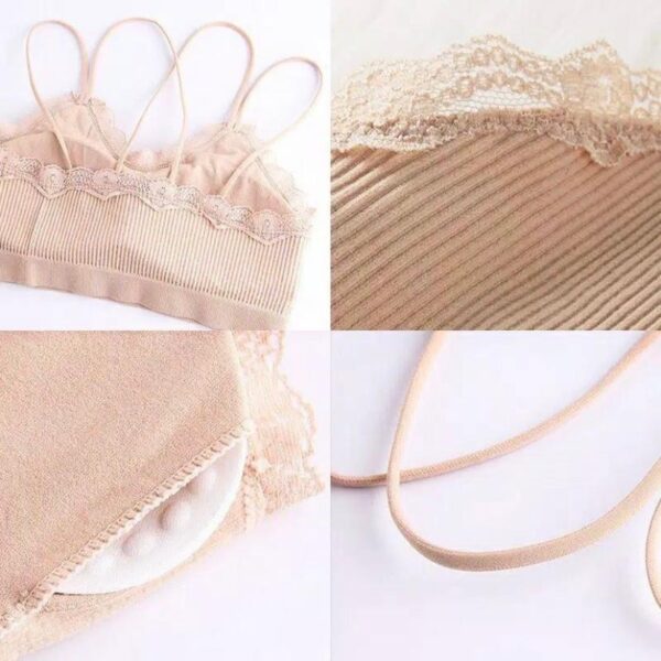 Brallete/ Sport Bra/ Bra Fashion Korea Brokat Tali Silang IMPORT Fema 820 Polos - Image 2