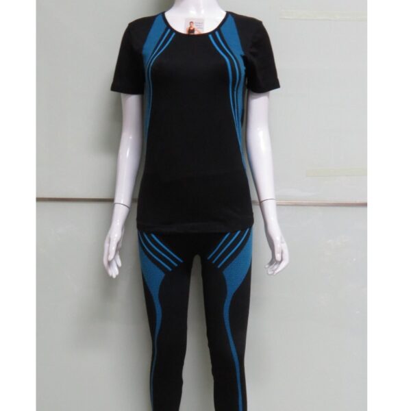 Setelan Olahraga Wanita Senam Training (Tanktop + Celana Legging) FEMA 6021 + 9021 - Image 2