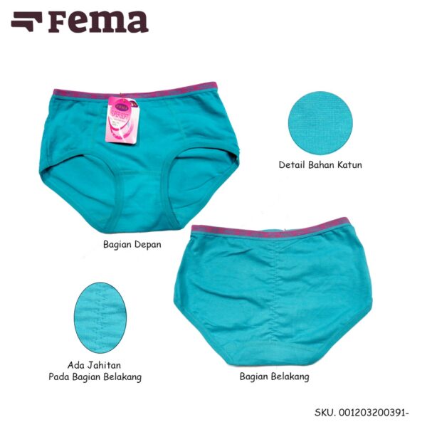 Obral Clearance Sale Fema Official Ecer 1 pcs Celana Dalam Wanita 391/397/396 - Image 3