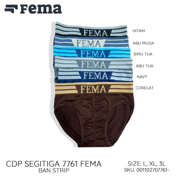 FEMA Official Shop Ecer 1 Pcs Celana Dalam Pria Segitiga Rajut 7761/7763/7789 - Image 4