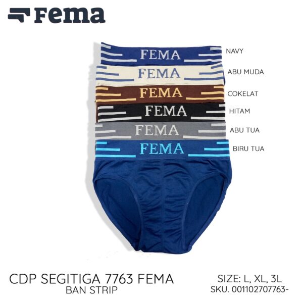 FEMA Official Shop Ecer 1 Pcs Celana Dalam Pria Segitiga Rajut 7761/7763/7789 - Image 2