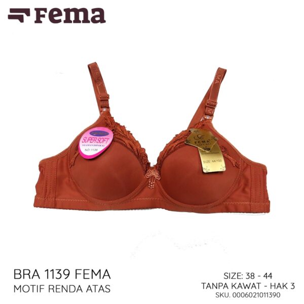 FEMA Official Shop GROSIR ISI 6 PCS Bh Bra 1139 Polos Renda Atas - Image 5