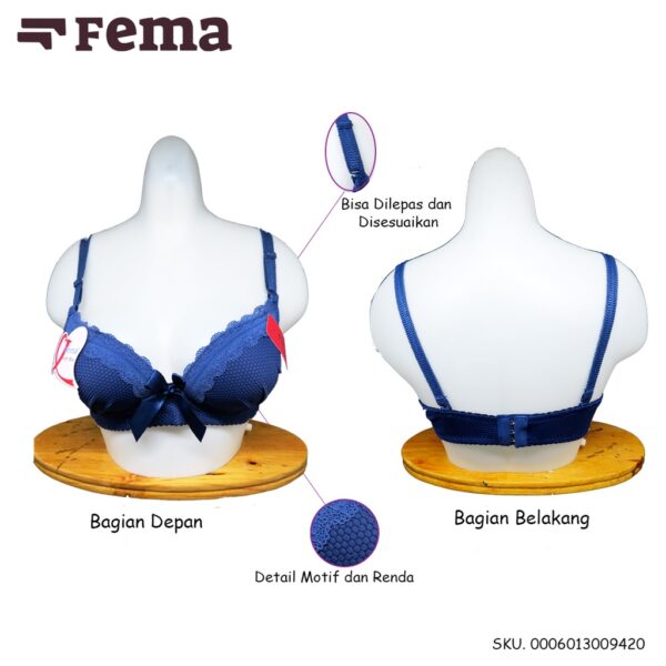 FEMA Official Shop GROSIR SETENGAH LUSIN ISI 6 pcs Bh Bra 942 Super Lembut Import - Image 5
