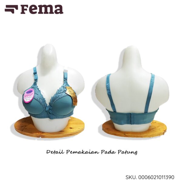 FEMA Official Shop Ecer 1 pcs Bh Bra 1139 Polos Renda Atas - Gambar 2
