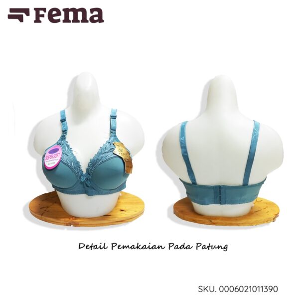 FEMA Official Shop GROSIR ISI 6 PCS Bh Bra 1139 Polos Renda Atas - Image 4
