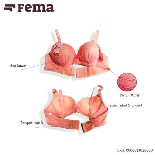 FEMA Official Shop Grosir  Isi 6 pcs Bra 2033 - Image 2