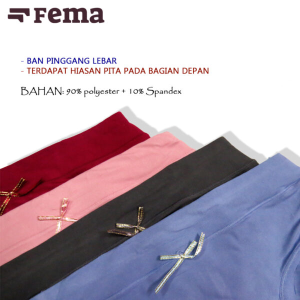 FEMA Official Shop Ecer 1 Pcs Celana Dalam Wanita 319 Polos Pita Polyester - Image 3