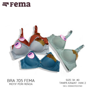 FEMA Official Shop Ecer 1 pcs Bh Bra 705 Pori Renda
