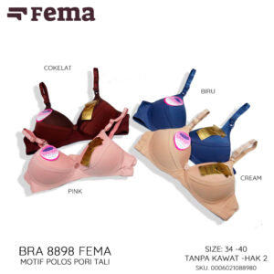FEMA Official Shop Ecer 1 pcs Bh Bra 8898 Polos Pori Tali