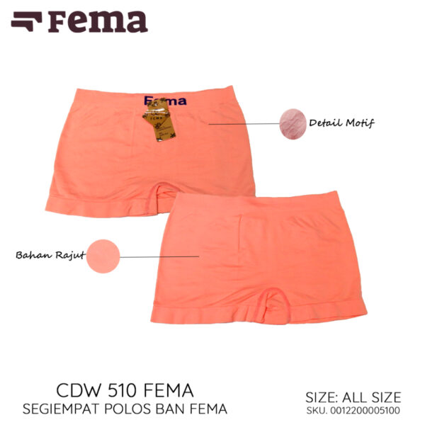 FEMA Official Shop GROSIR 1 Lusin Celana Dalam Wanita Segiempat Rajut 510/511/812 - Gambar 3