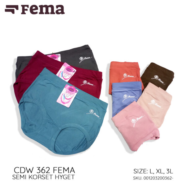 FEMA Official Shop Grosir Satu Lusin Celana Dalam Wanita 393/361/364/395/352/351/313/362/884/887/306/819 - Image 4
