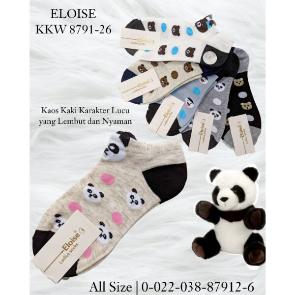 FEMA Official Shop Ecer 1 pcs Kaos Kaki Kawaii Lucu Super Soft - Image 2