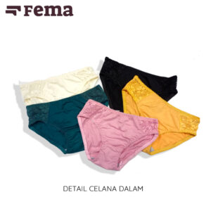 FEMA Official Shop Ecer 1 Pcs BH Bra Set 121/501 Bunga Renda Atas