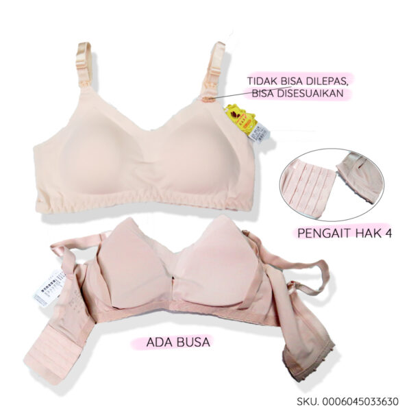 FEMA Official Shop Ecer 1 Pcs BH Bra 3363 Netek Menyusui Seamless Maternity Bukaan Atas - Gambar 2