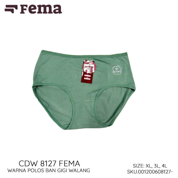FEMA Official Shop GROSIR Isi 12pcs Celana Dalam Wanita 8127 Polos - Image 5