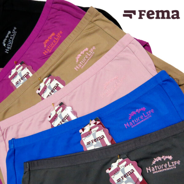 FEMA Official Shop GROSIR Isi 12pcs Celana Dalam Wanita 8128 Polos HIGHWAIST - Image 3
