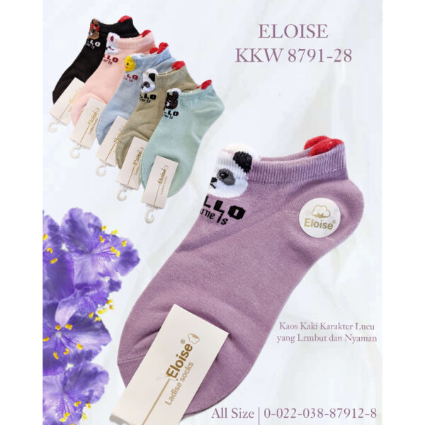 FEMA Official Shop Ecer 1 pcs Kaos Kaki Kawaii Lucu Super Soft - Image 3