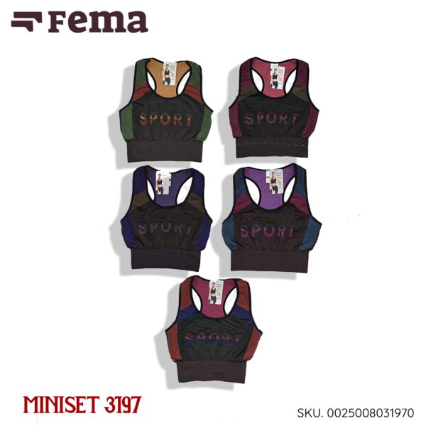 FEMA Official Shop Sport Bra Singlet 3728/3725 - Image 5